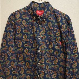 Supreme paisley button up
